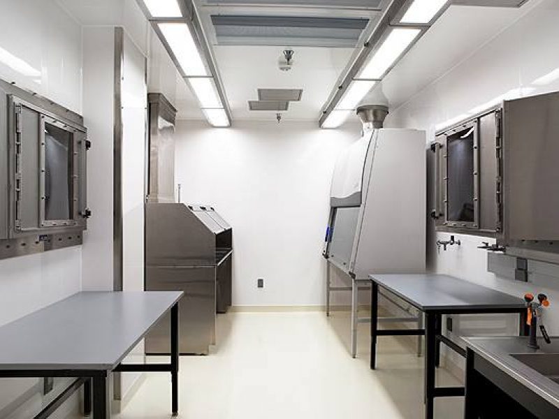 Install plastic wall panels for commercial kitchen